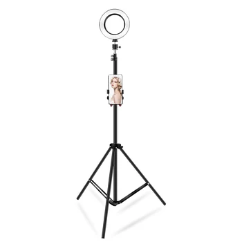 

16Cm Led Ring Light With Stand 220Cm Photographic Selfie Ring Lighting With Tripod For Youtube Video Lamp Usb Plug Phone Holder