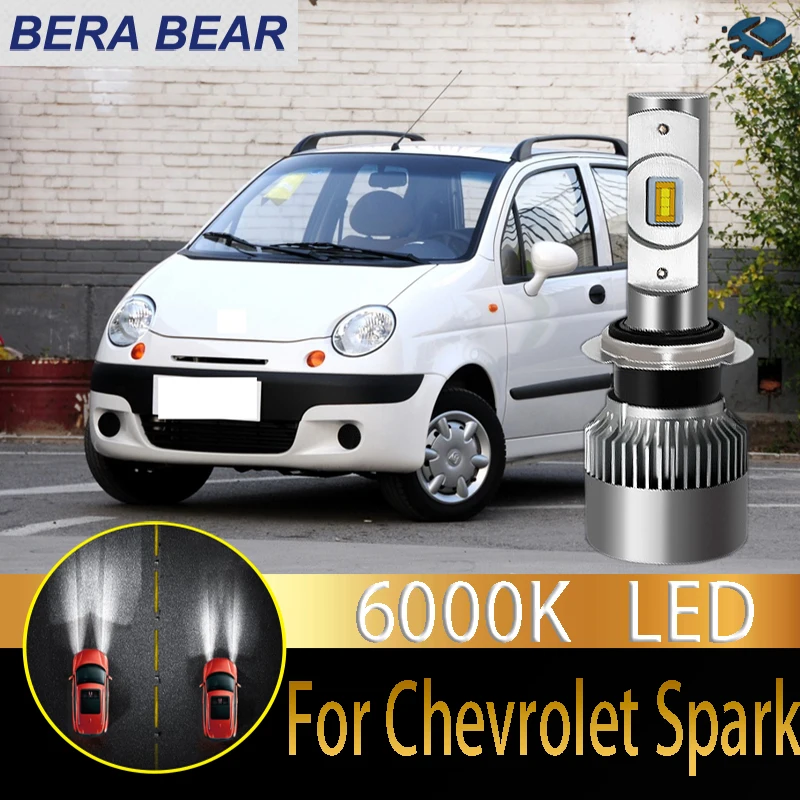 

BERA BEAR Car Headlight Bulbs LED For Chevrolet Spark Beat LED Car 6000K 10000LM White Light Auto Headlight 2X