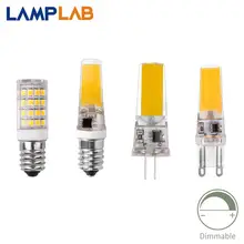 Led G4 COB SMD заменить галогенные осветительные лампы G9 E14 лампа Bombillas затемнения AC DC 12 В 220 В 3 Вт 6 Вт 9 Вт прожектор люстра