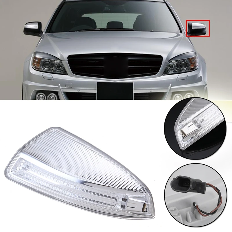Автомобильное зеркало заднего вида с левой/правой дверью, сигнальный светильник для Mercedes для Benz ML Class W164 ML300 ML500 ML550 c-класс W204