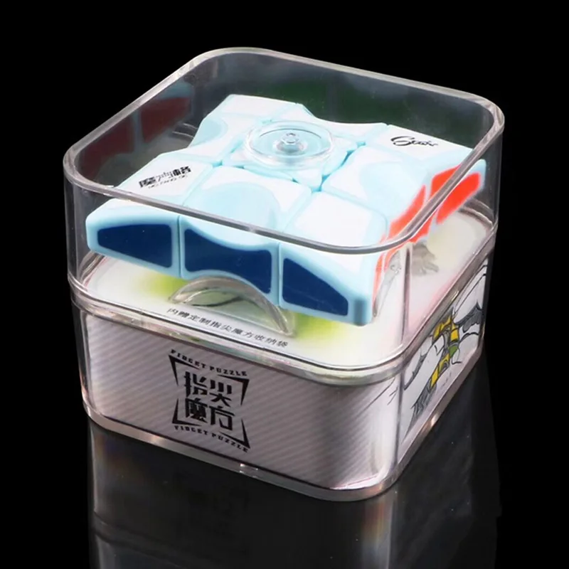 Mofange Снятие Стресса Нео Куб Магическая головоломка бесконечная скорость для рук антистресс Cubo Magico Spinner Для Juguetes настольные игрушки - Цвет: Blue Original Box