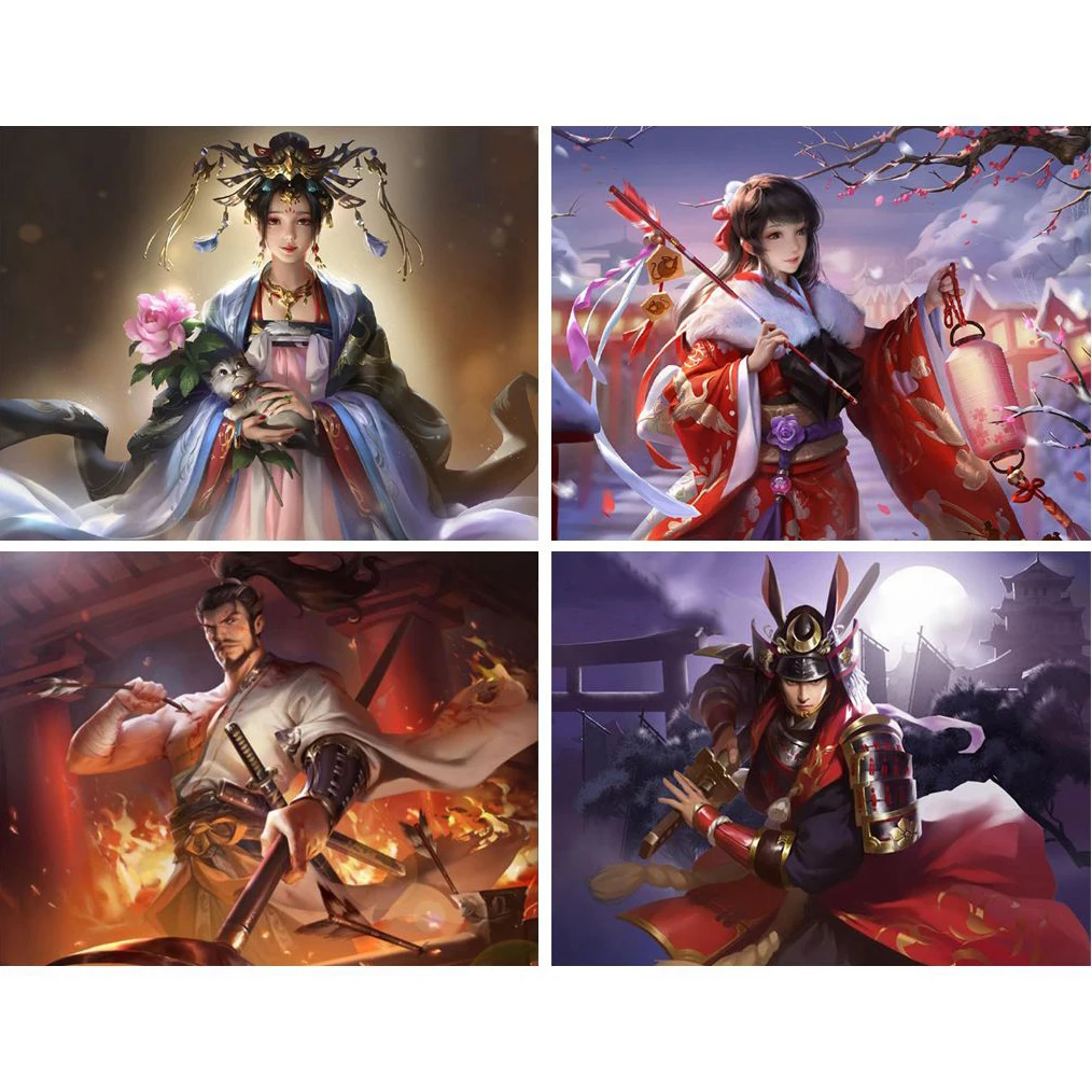 5D DIY Diamond Painting Game Anime Beauty Angel Warrior Full Drill Embroidery Cross Stitch Mosaic Home Decor Christmas Gift | Дом и сад
