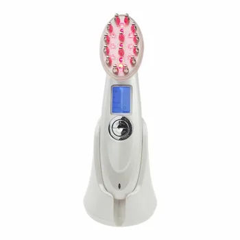 

Beauty RF Laser Hair Regrowth Brush Prevent Anti Hair Loss LED Photon Laser Hair Growth Comb Scalp Vibration Massager