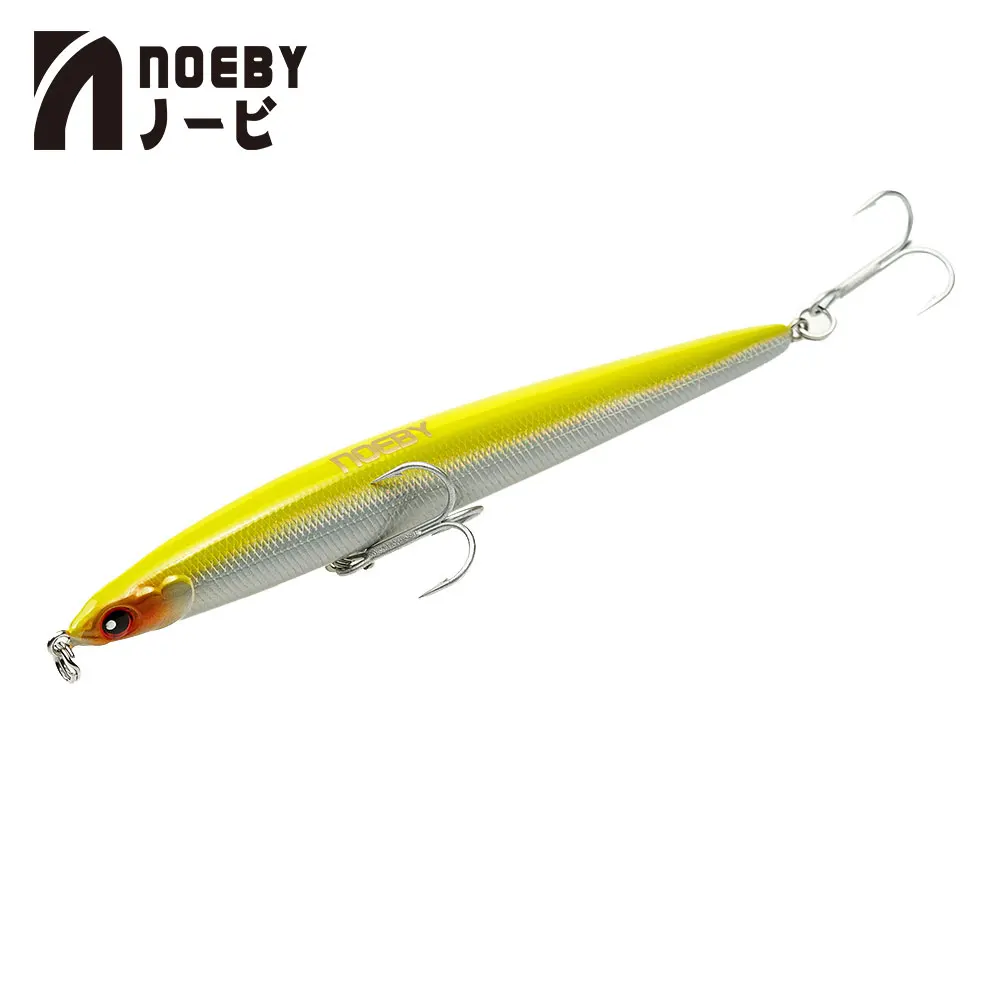 NOEBY NBL9126 карандаш Тонущая приманка stickbait Блюз код тонкий C длинный литье Рыбная приманка вобблер 125 мм/21,5 г Япония крючки - Цвет: NF018