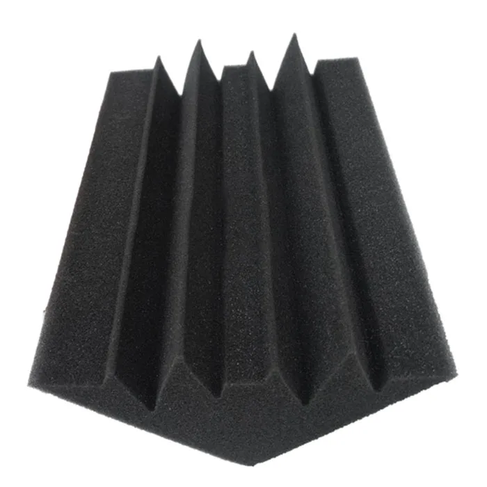 Quality 12 Pcs Black Bass Sponge For Corner Wall Sound Absorbing Studio Sponge