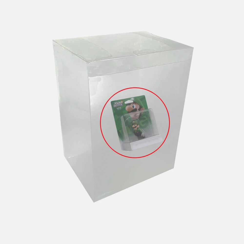 Ruitroliker 10pcs Box Protector Plastic Case Clear Protective Sleeve for Amiibo Super Bros Series Figures -