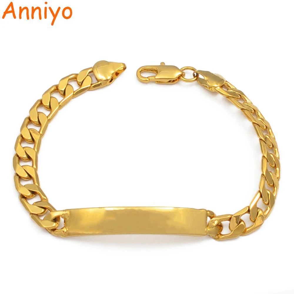 Anniyo, мужские браслеты, золотой цвет, ручная цепочка, ювелирные изделия, Дубай, абар, Ближний Восток, Африканский, мужской и женский браслет, браслет#070302