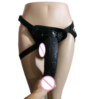 29*6cm Strap on Huge Dildos soft penis long strapon realistic dildos suction cup big dick sex toys for women lesbian 3