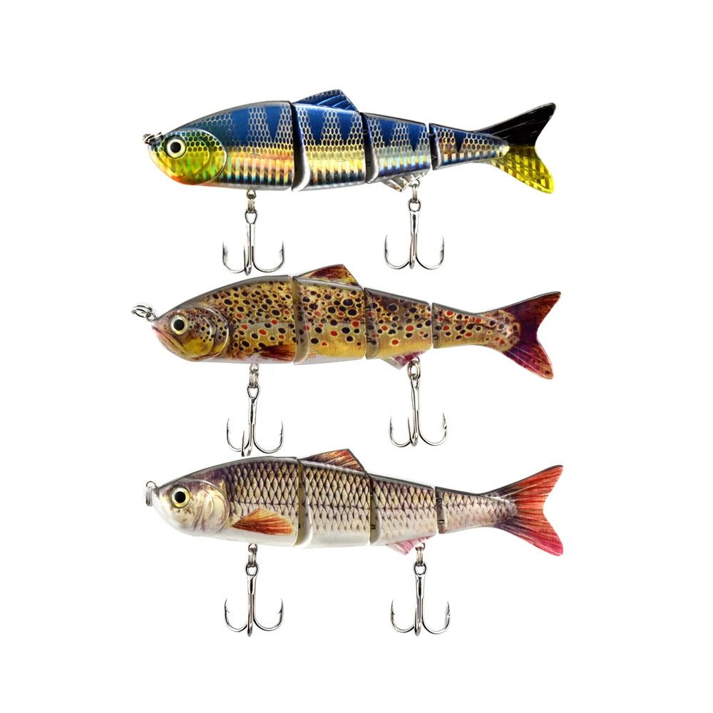 150mm 33g Freshwater 4 Sections multi Jointed life like sinking Swimbait fishing lure Hard Artificial Bait 6