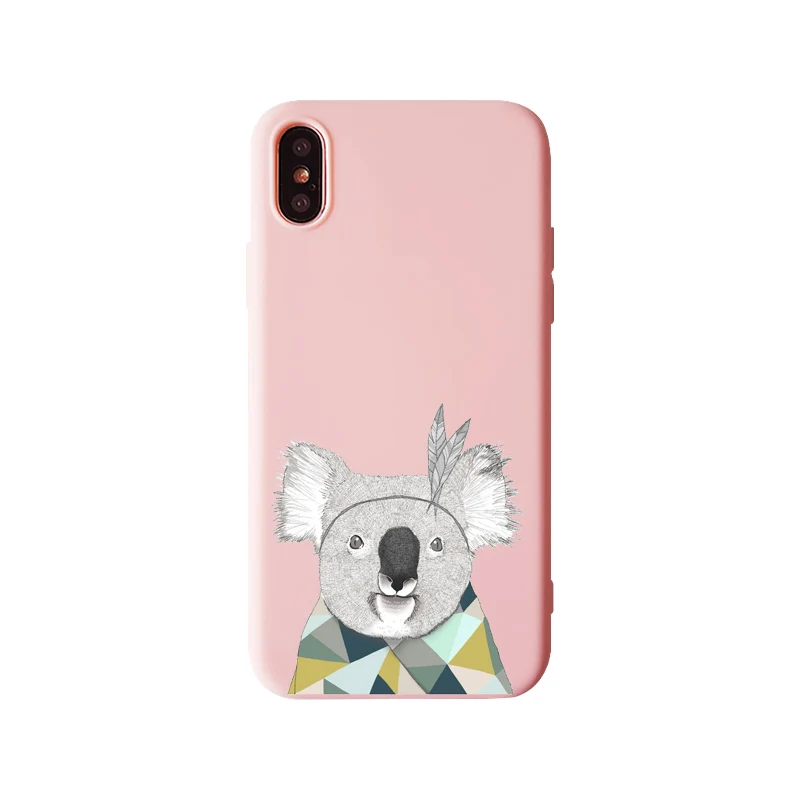 TPU Животное Спящая ленивая коала Мягкий силиконовый чехол для iPhone 11 11Pro 5 5S 6 6S 7 8 Plus SE X 10 XS MAX XR чехол для телефона - Цвет: TPU