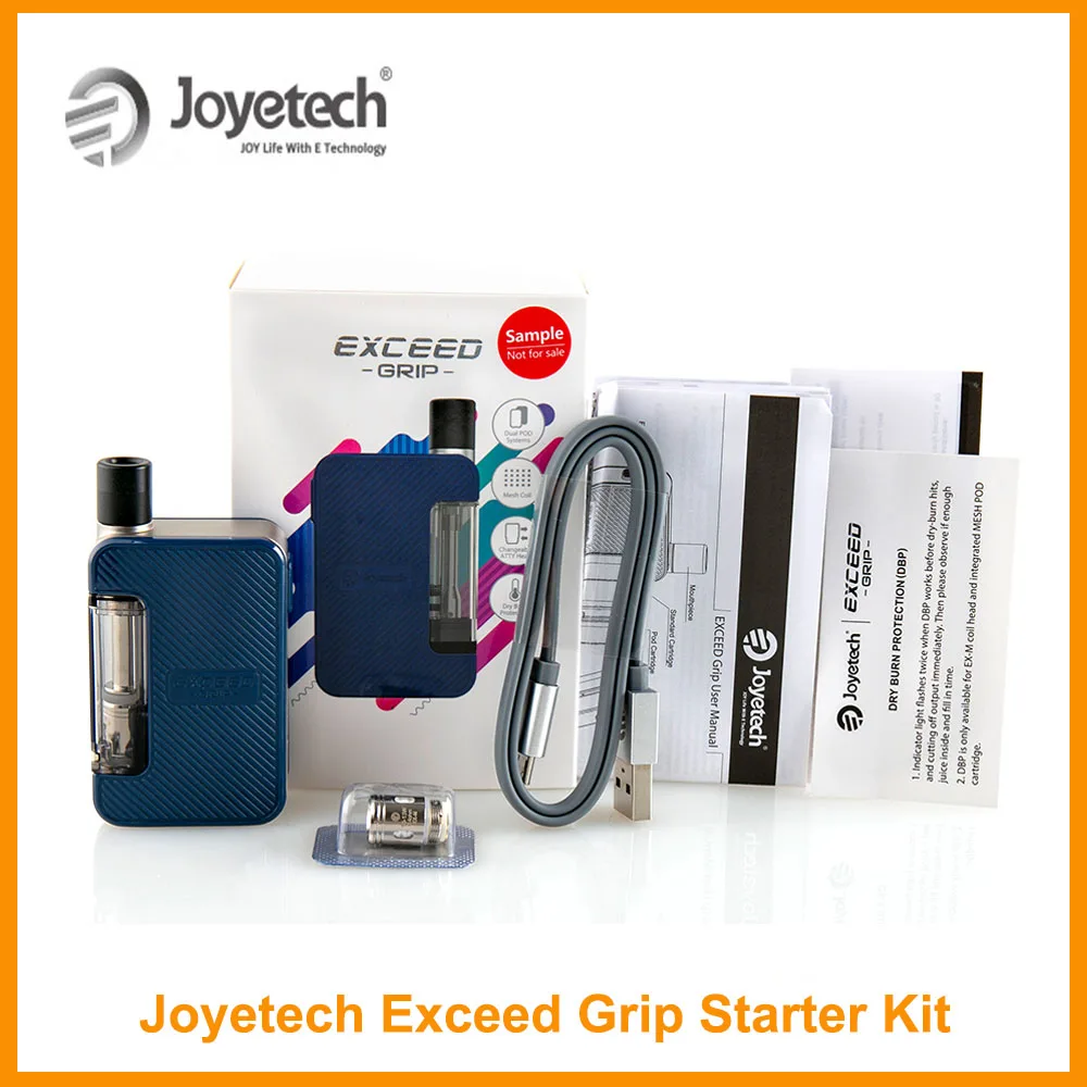 

[RU/ES/US/FR] Original Joyetech Exceed Grip Pod System Kit Built in 1000mAh EX-M 0.4ohm EX-M 0.4ohm Head VS Drag Nano E-Cig