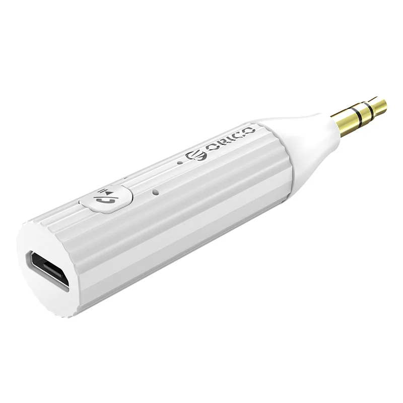 ORICO Bluetooth 5,0+ EDR приемник 3,5 мм Автомобильный Aux 3,5 мм разъем стерео адаптер музыкальные наушники беспроводной USB Bluetooth аудио приемник - Цвет: Белый