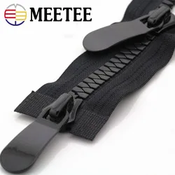 2/5 шт. металлическая молния 3#40/50/60/70 см с открытым концом Meetee застежка-молния для шить сумки кошелек пуховик, куртка, юбка, Костюмы швейные принадлежности ZA058