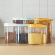 1 шт., герметичная банка, кухонная коробка для хранения пищевых продуктов, пластиковая банка для хранения зерна с крышкой, бытовые Герметичные банки для сухофруктов