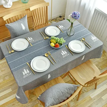 

Watherproof Linen Cotton Table Cloth Japanese Household Dining Table Mat Tablecothes manteles para mesa rectangulares en tela