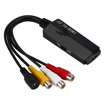 

HDMI to 3RCA Composite AV/CVBS Video Audio Converter HDMI2AV Adapter Support NTSC/PAL for VCR PS4 Camera DVD