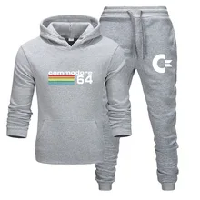 ^^Best Offers Commodore 64 Men's Sportswear Sets 2019 fall Winter Hooded Thick Male Casual Tracksuit Men 2 Piece Sweatshirt + Sweatpants Set ^^Best Offers Commodore 64 Men's Sportswear Sets 2019 fall Winter Hooded Thick Male Casual Tracksuit Men 2 Piece Sweatshirt + Sweatpants Set