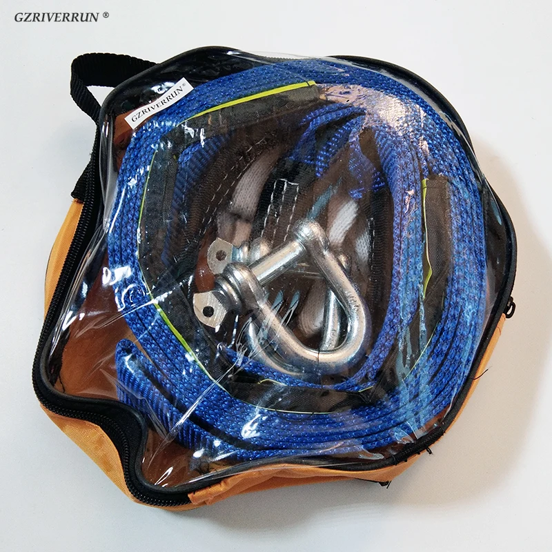 Автомобильный буксировочный трос нейлоновый для лебедок 5 м 8 тонн|Буксировочные