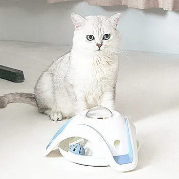 

Funny Cat Interactive Pet Cat Toys Rotating Bell Ball Leak Food Toy Cat Play Teaser Puzzle Playing Exercise Toys
