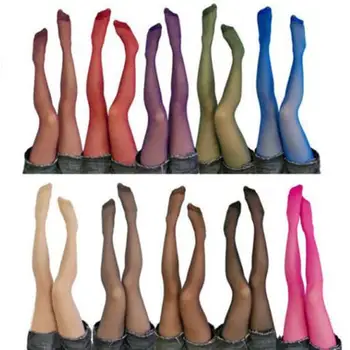

2020 Women Sexy Fashion Candy Color Sheer Velvet Tights Stockings Long Pantyhose Christmas gift vrouwen panty sтрахать женщину