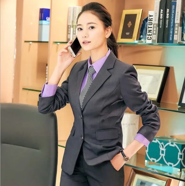 

Office Uniform Designs Ladies Plus Size Pant Suits for Women Black Blue Gray 2 Piece Set Blazer Outfit Oversize Pantsuit 7XL 8XL