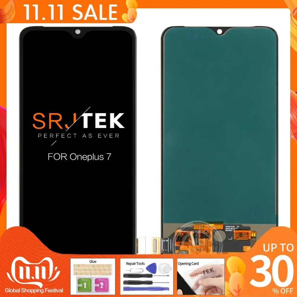 Протестированный ЖК-дисплей 6 2 ''для OnePlus 7 сенсорный экран дигитайзер панель