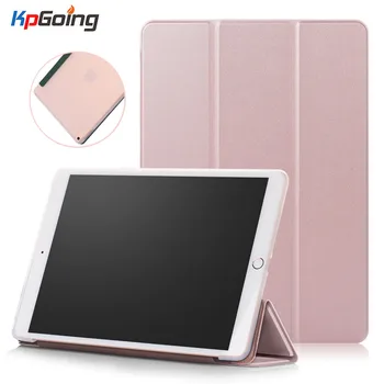

Folding Back Transparent TPU Case for IPad Pro 10.5 Trifold Stand Back Cover for IPad 10.2 Smart Case Tablet Cover Funda Capa