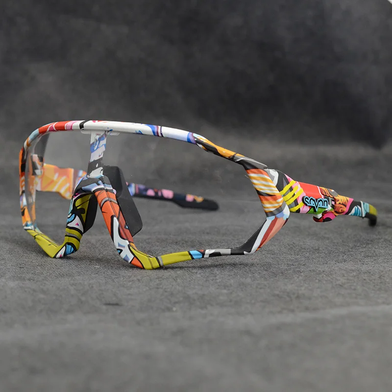 Photochromic Cycling Glasses Men Women Sport Road Mountain Bike Eyewear Riding Fishing Sunglasses Bicycle Discoloration Goggles