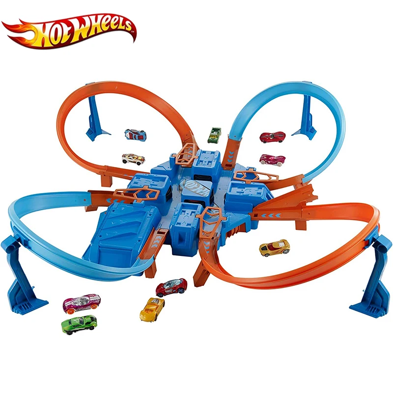 Hot wheels цена. Трек hot Wheels перекрестное столкновение dtn42. Трек Mattel hot Wheels Corkscrew crash ftb65. Наборы хот Вилс треки. Hot Wheels Criss Cross crash.