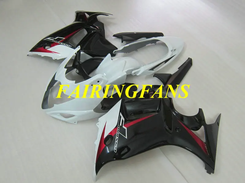 Мотоцикл обтекателя тела для SUZUKI GSX650F 08 09, 10, 11, 12, GSXF650 2008 2009 2010 черно белые Обтекатели Кузов+ подарки SK05
