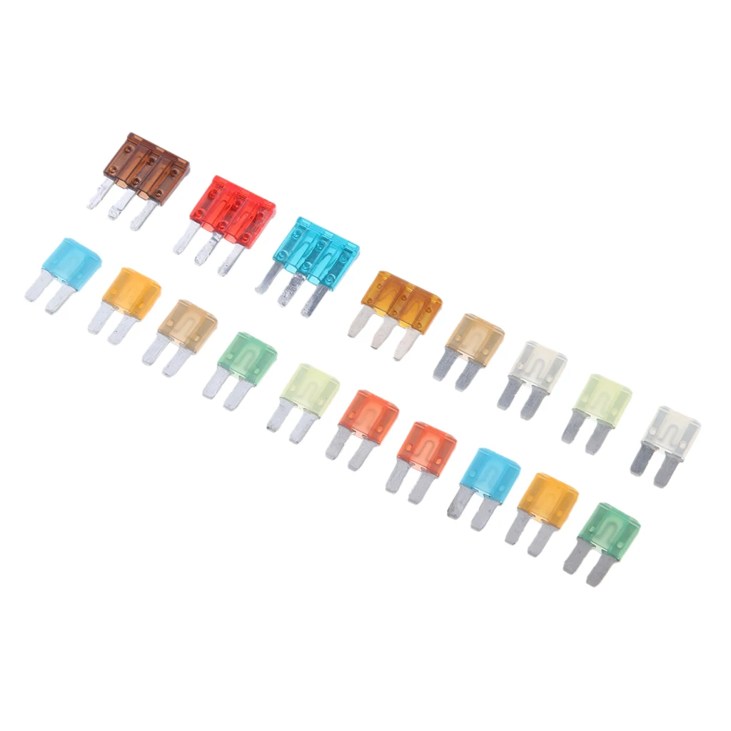 18 x Boat Standard Micro 2 Leg +3 Leg Blade Fuse 5A 7.5A 10A 15A 20A 25A 30A