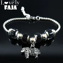 Модные браслеты из овечьего стекла из нержавеющей стали для женщин цвет серебра талисман браслет ювелирные изделия pulseras mujer B18561