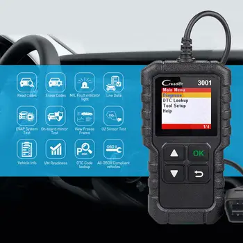 

Car Diagnostic Tool Auto Full OBD2 Code Reader Scanner Creader 3001 Launch X431 CR3001