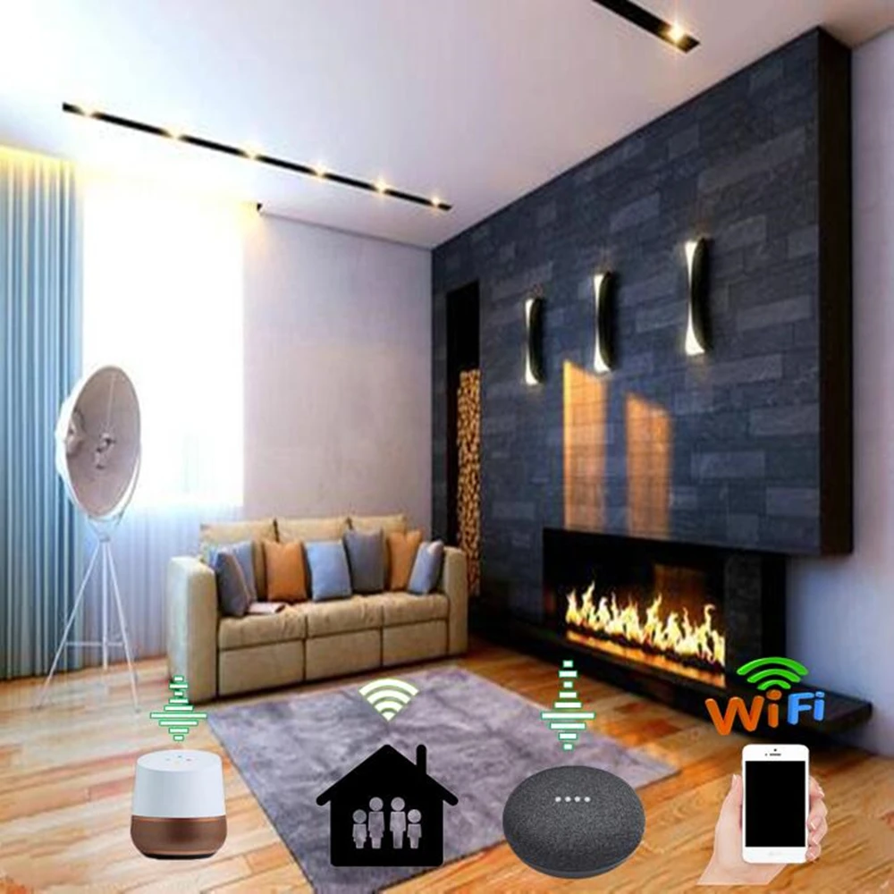 

1200 mm L Smart Kamin Bio Cheminee Fire place Fireplace Stove Electric Linear Ethanol Burner