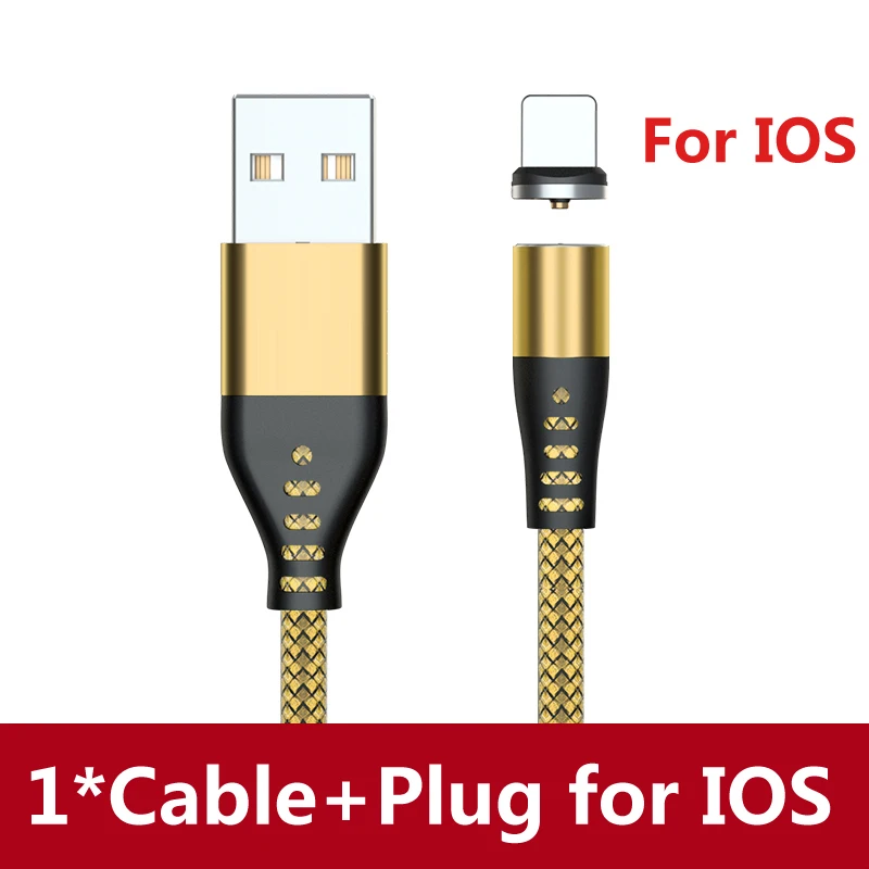 AUFU LED Magnetic USB Charging Cable Type C Phone Cable Magnet Charger Micro USB Cord For Xiaomi Samsung For iPhone 12 magnetic phone charger Cables