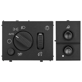 

Headlight Switch & Fog Lamp Control Switch for 2003-2006 Chevrolet Silverado 3500 2007 GMC Sierra 1500 19381535 15143597