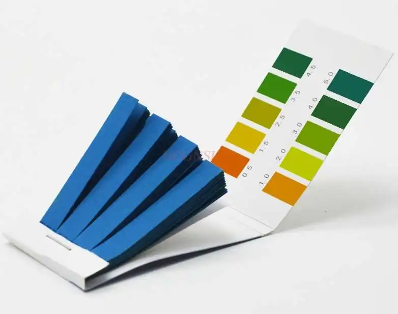 정밀 시험지 0.5-5.0pH 타액 소변 태아액 식수 산-염기 시험지 화학 실험 소..