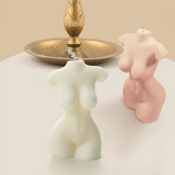 

3d Female Body Candle Mold Artistic Body Figure Wax Mould Female Design Fragrance Candle Making Silicone Molds DIY Resin Mold