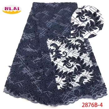 

Embroidered Lace Velvet Fabric, Flower Pattern African Lace Dresses, Newest Fabric Nigeria Velvet Mr2876b