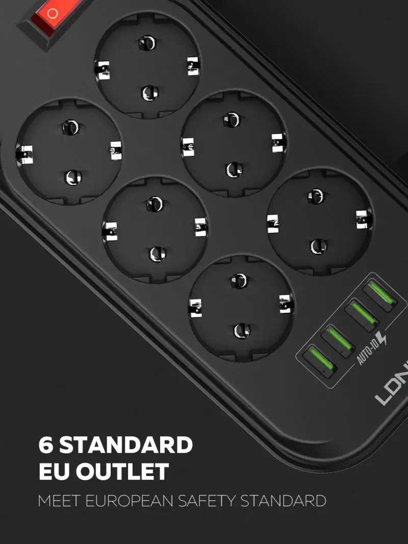 ue plug power strip interruptor tomada elétrica