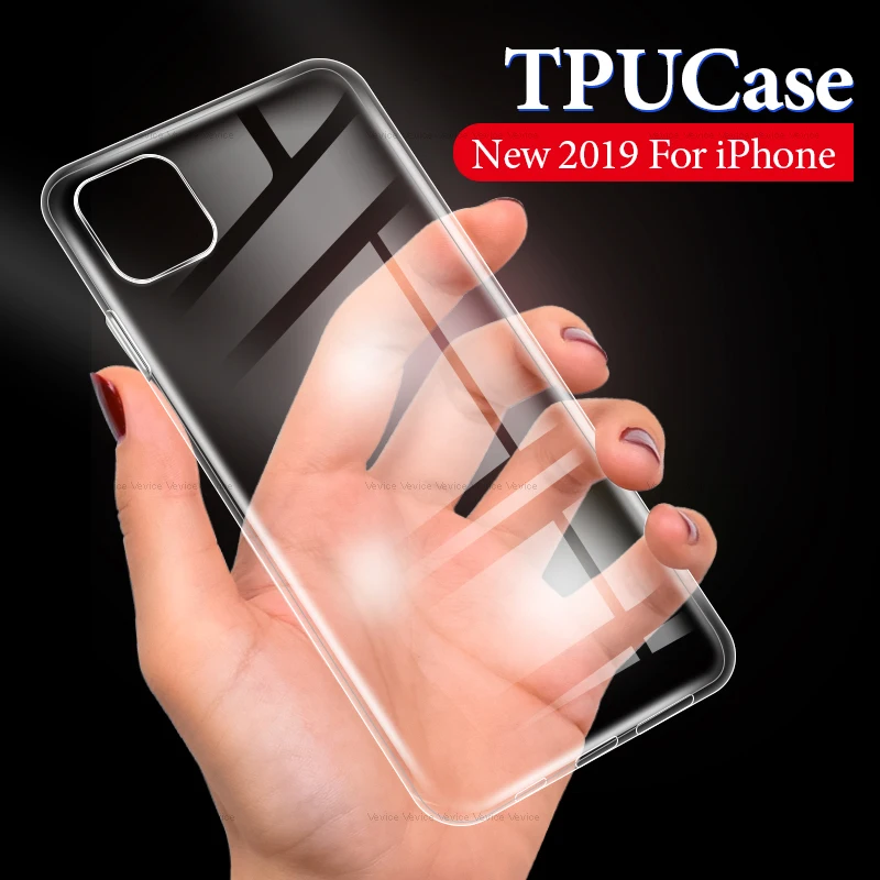 Новый 2019 чехол для iPhone 11 Pro Max прозрачные силиконовые чехлы Ультратонкий 11Pro MAX