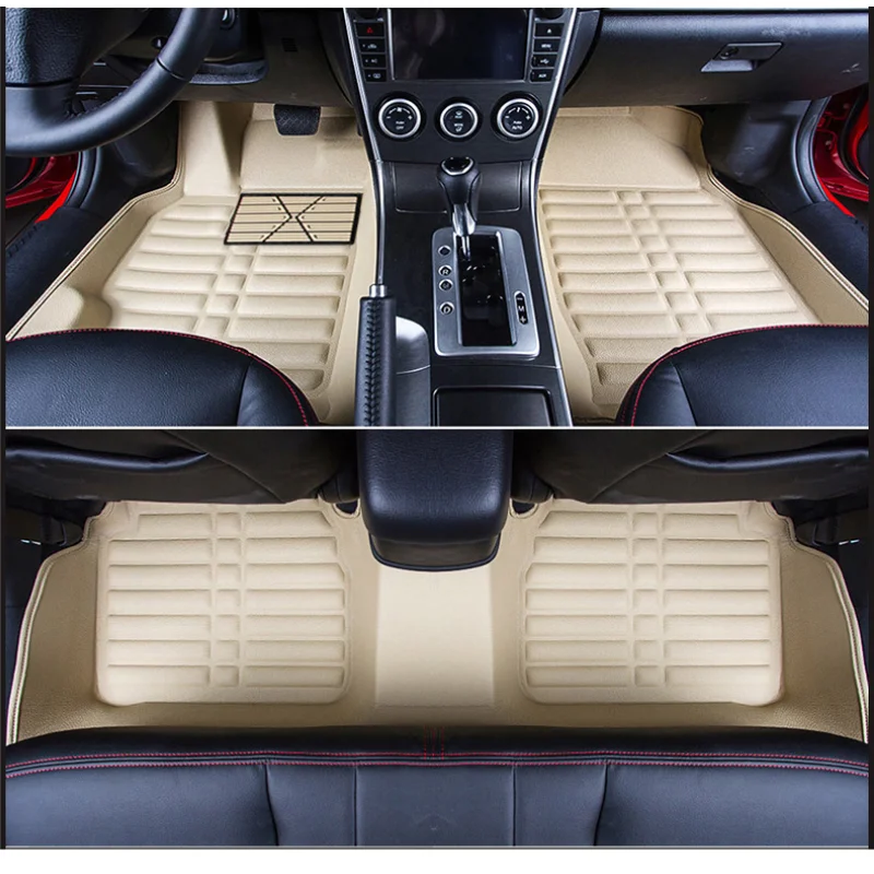 Кожаные автомобильные коврики для mazda 6 gg 2002 2003 2004 2005 2006 2007 2008 ковров коврик для оформления интерьера вашего автомобиля, автомобильные аксессуары