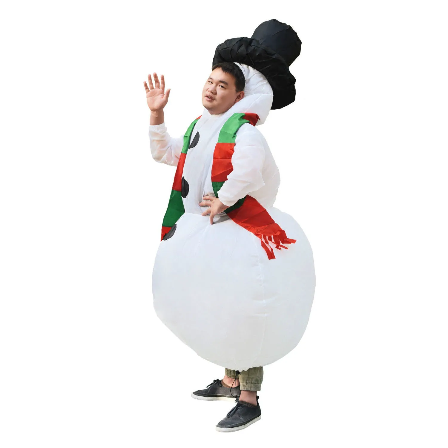 Inflatable Costume Snowman Mascot Costume Suits Cosplay Party Game Dress Outfits Clothing Advertising Carnival Christmas Adults