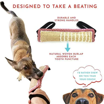 

2pcs Training Playing Squeaky With Handle Dog Chew Toy Aggressive Interactive Stress Relief Pet Gift Tug Chewer Bite Resistant