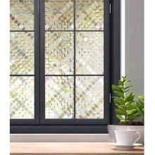 90*400 см тонированная 3D уличная декоративная пленка для стекол стеклянная наклейка статическая цепляющаяся без клея Анти УФ-витражная пленка