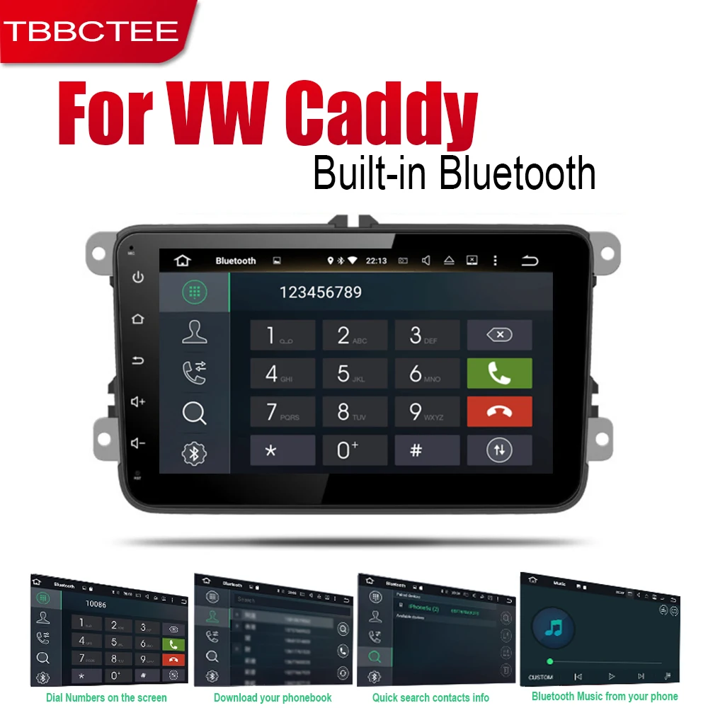 TBBCTEE Android автомобильный радиоприемник стерео gps навигация для Volkswagen VW Caddy 2004~ 2013 Bluetooth wifi 2din автомобильный радиоприемник стерео