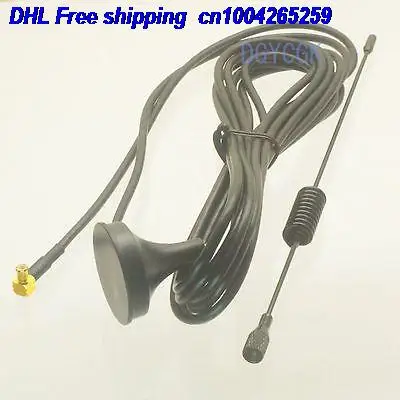 DHL 50 шт. Антенна GSM GPRS 3dBi штекер mcx RA 90 градусов Магнитная база для 3g USB модемов антенна 22-a