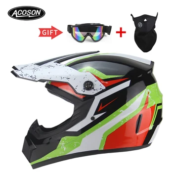 

Motorcycle cross for motorcycle helmet down MTB DH off road motorcycle cross racing helmet point with goggles mask
