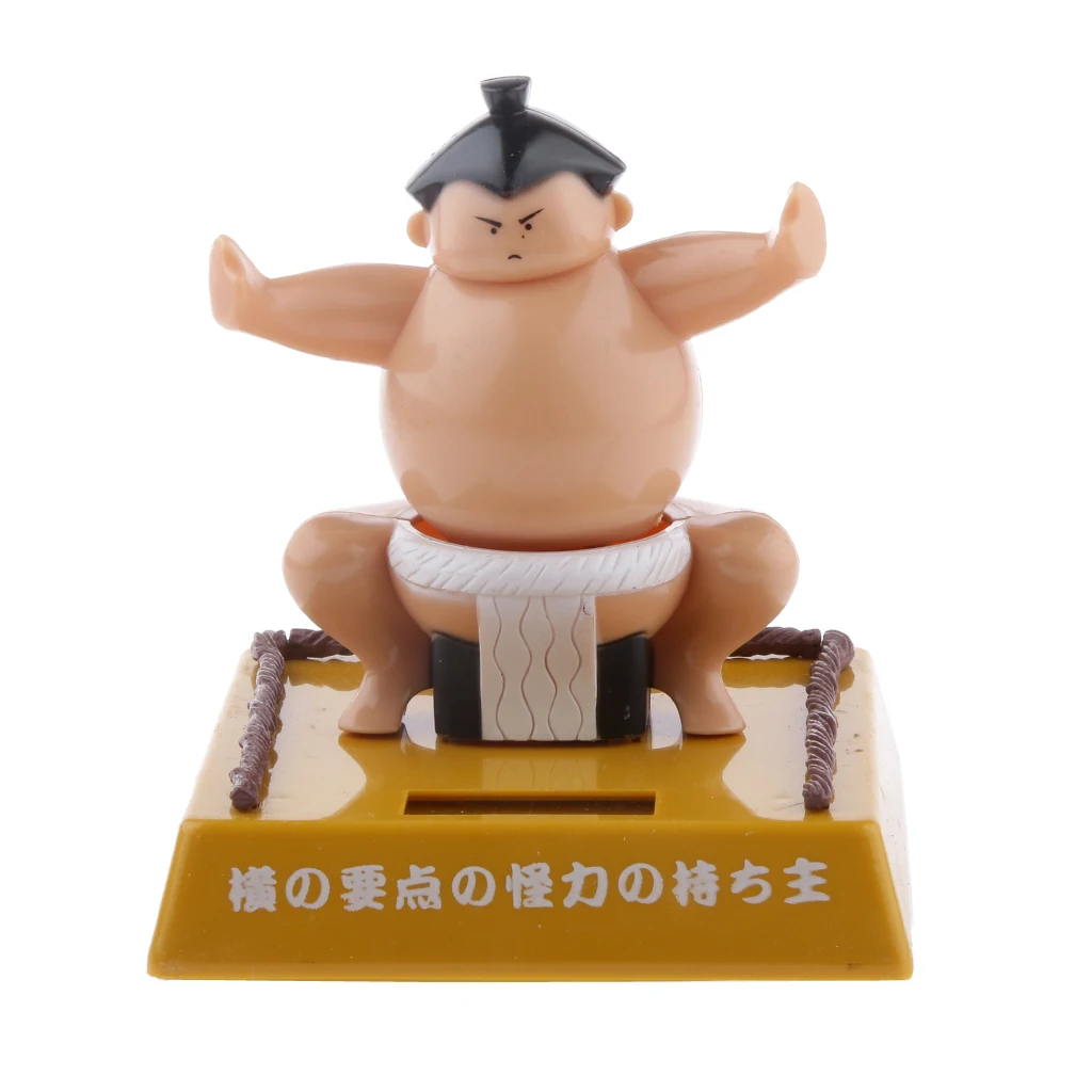 Solar Power Bobblehead Toy Figure  Japanese Sumo Wrestler