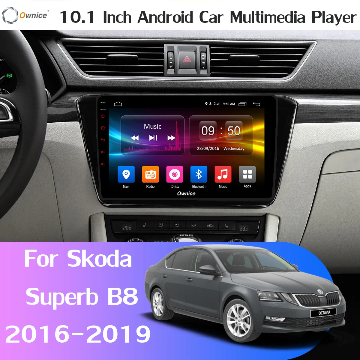 Sale 360° Panoramic Camera×4 4G SIM WiFi Android 9.0 4G+64G GPS Radio DSP CarPlay Car Multimedia Player for Skoda Superb B8 2016-2019 1